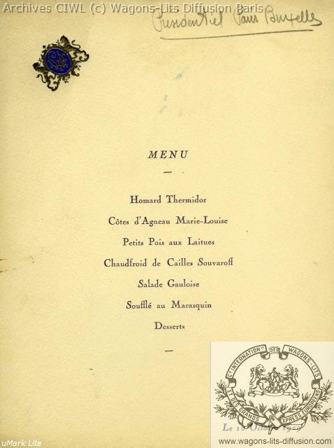 Wl menu oct 1929