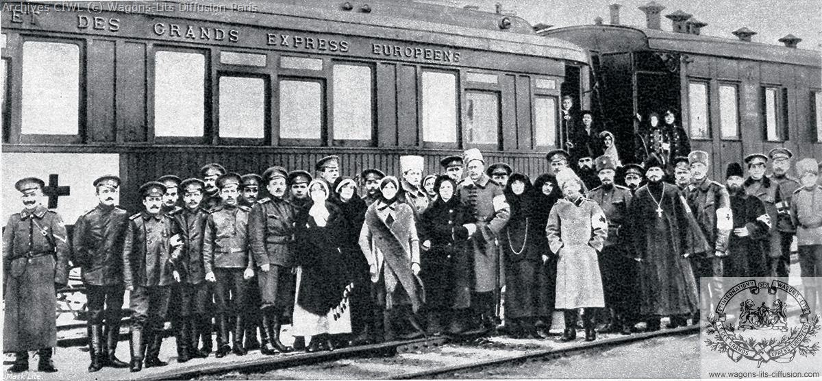 Wl train sanitaire en russie en 1916