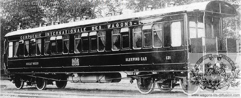 WL voiture-lit orient express vers 1900