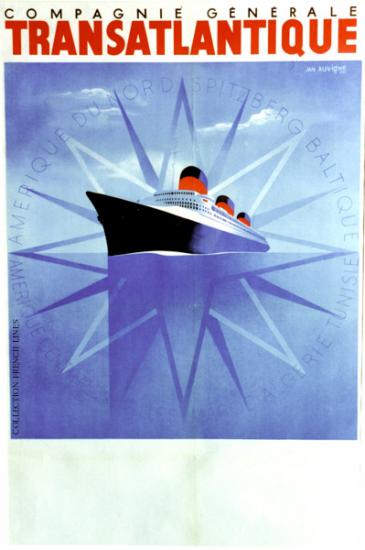 AFFICHE COLLECTION FRENCH LINE & MESSAGERIES MARITIMES