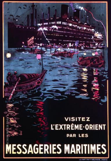 AFFICHE COLLECTION FRENCH LINE & MESSAGERIES MARITIMES