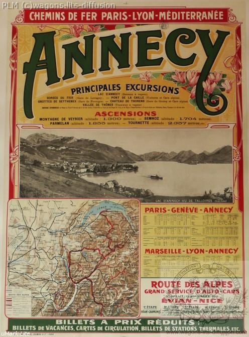 Plm annecy affiche ferroviaire 1