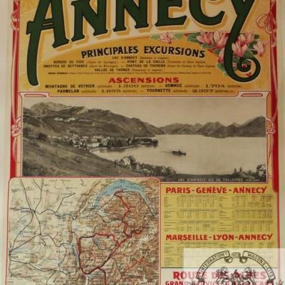 PLM Annecy affiche ferroviaire
