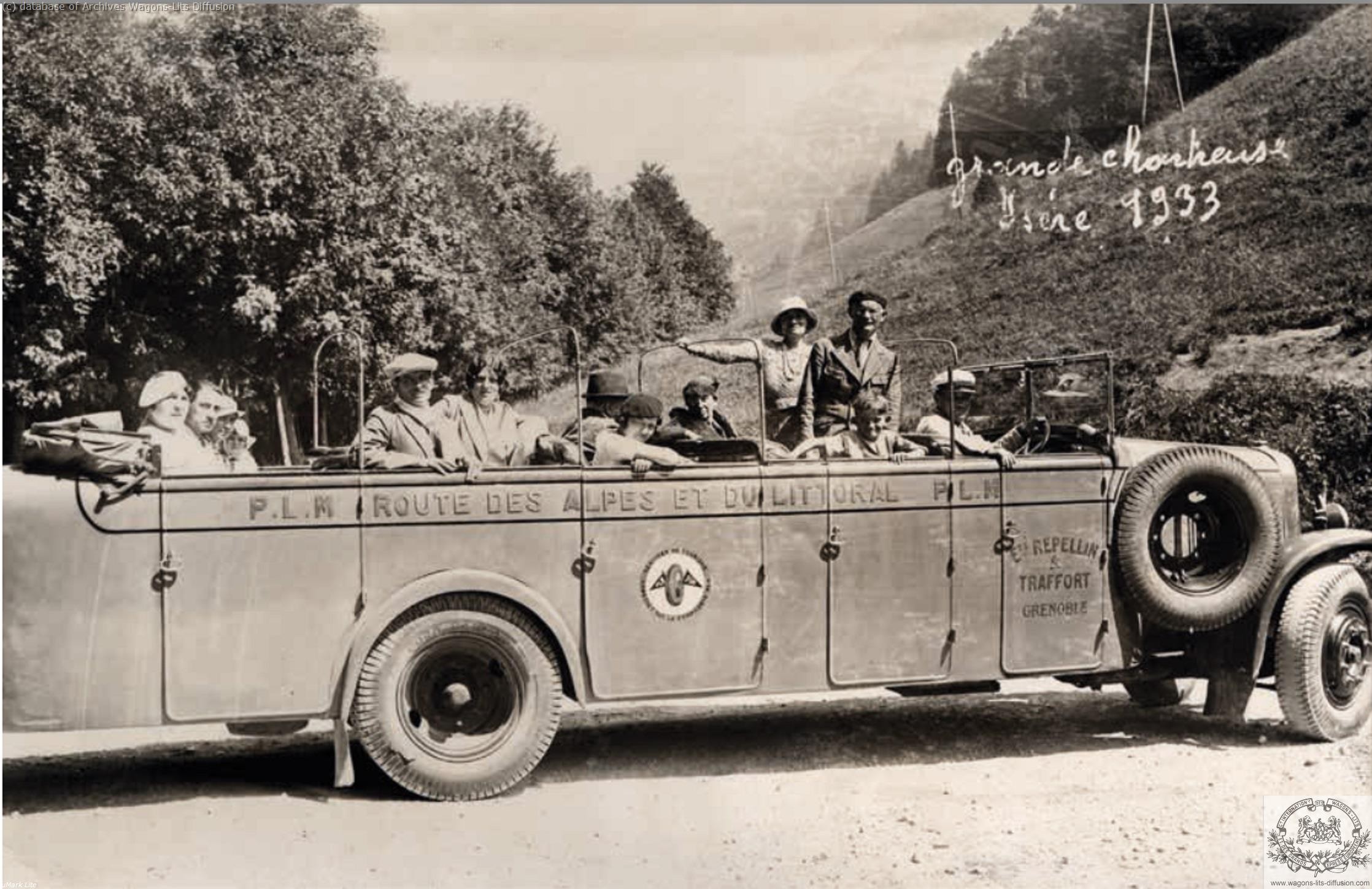 Plm autocar route des alpes 1933