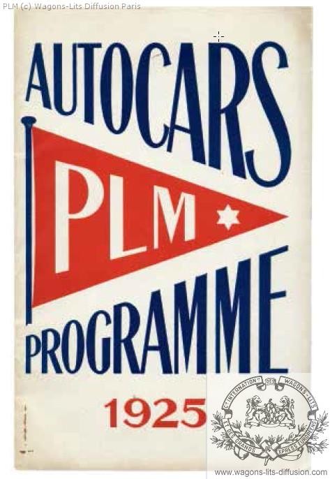 Plm autocars programme 1925