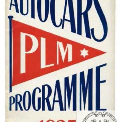 Plm autocars programme 1925