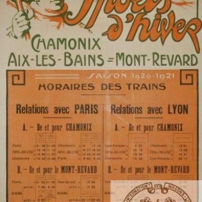 Plm chamonix aix mont revard horaires 1922