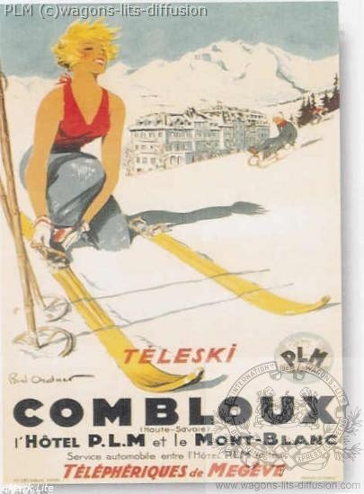 Plm combloux skieuse