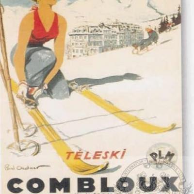 Plm combloux skieuse