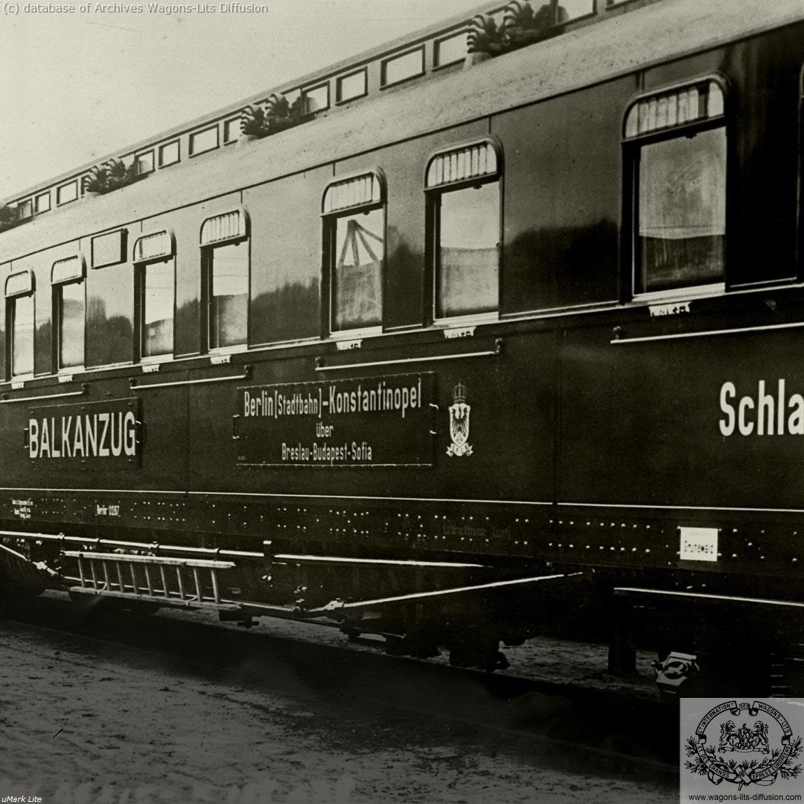 Wl balkan zug mitropa vers 1920