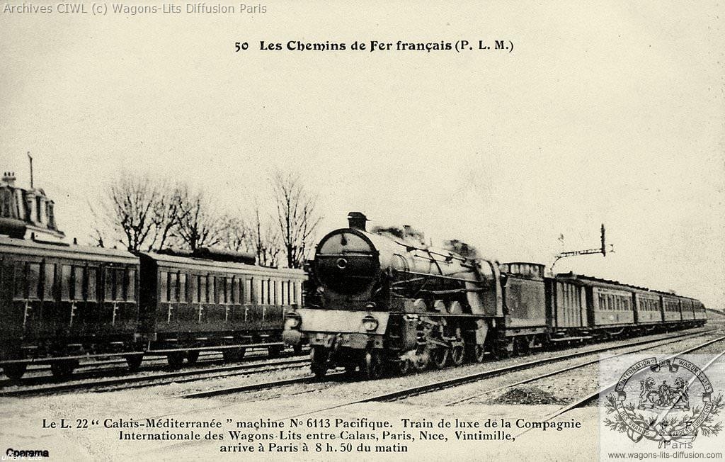 Wl calais mediterranee express en 1921