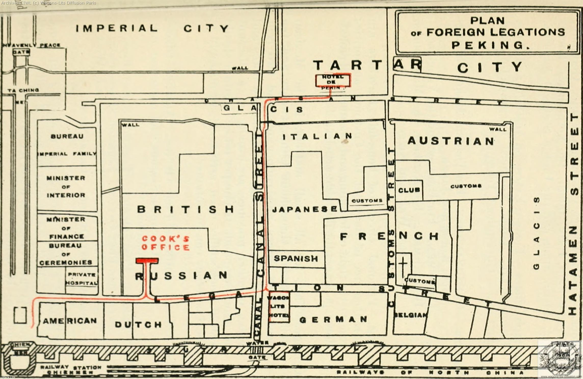 Wl carte de la legation internationale peking 1917 