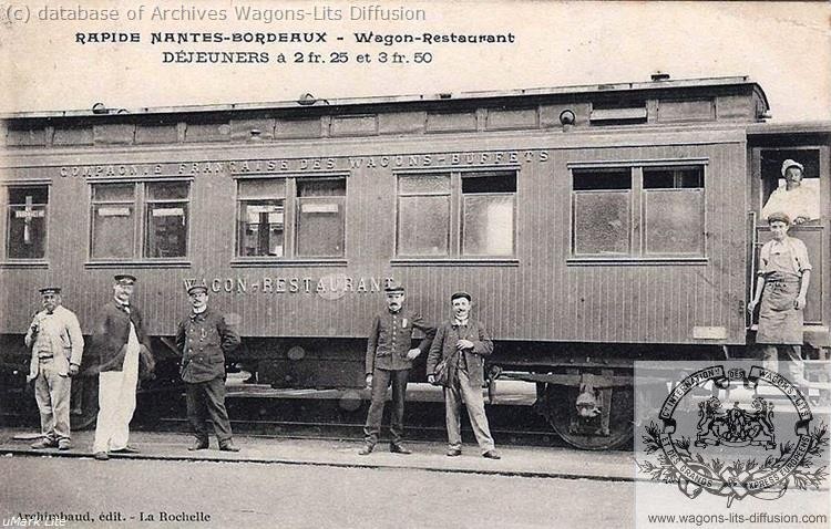 Wl cie francaise des wagons buffet vers 1900