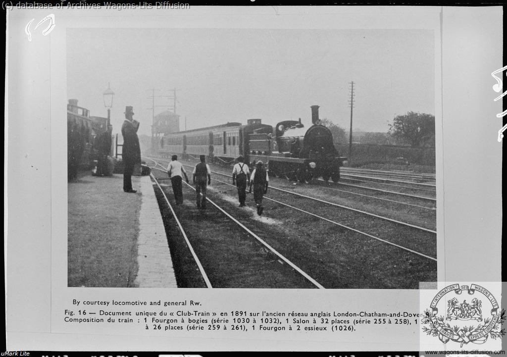 Wl club train en 1891 reseau anglais london chtham dover rw 1