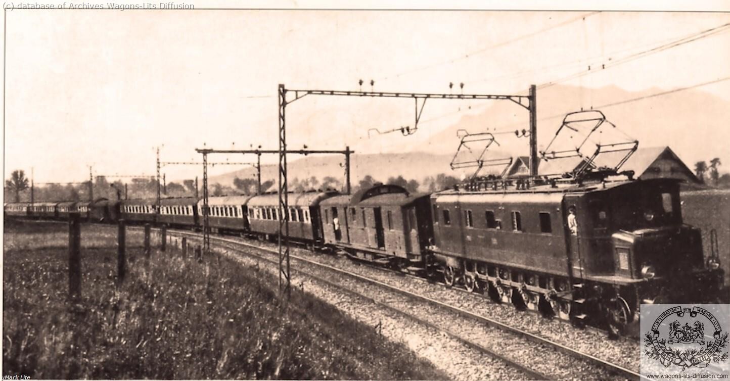 Wl convoi edelweiss pullman express en belgique vers 1935
