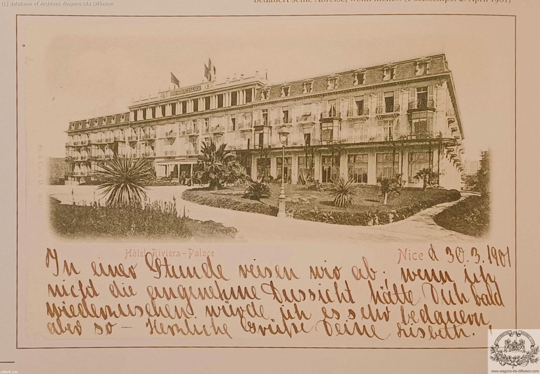 Wl cp riviera palace hotel nice 1902