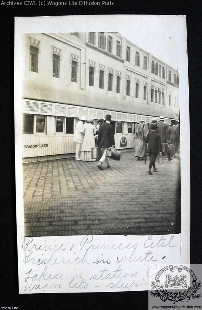 Wl egypt railways prince eitel friedrich of germany 1910 20s boarding a train at cairo station