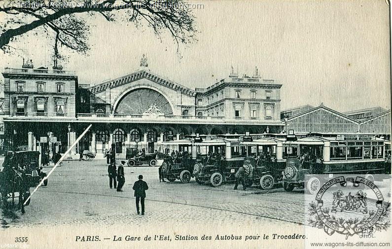 WL gare de l'est vers 1920