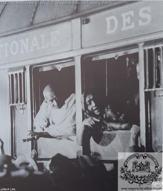 Wl mahatma gandhi sur le train bleu 1931