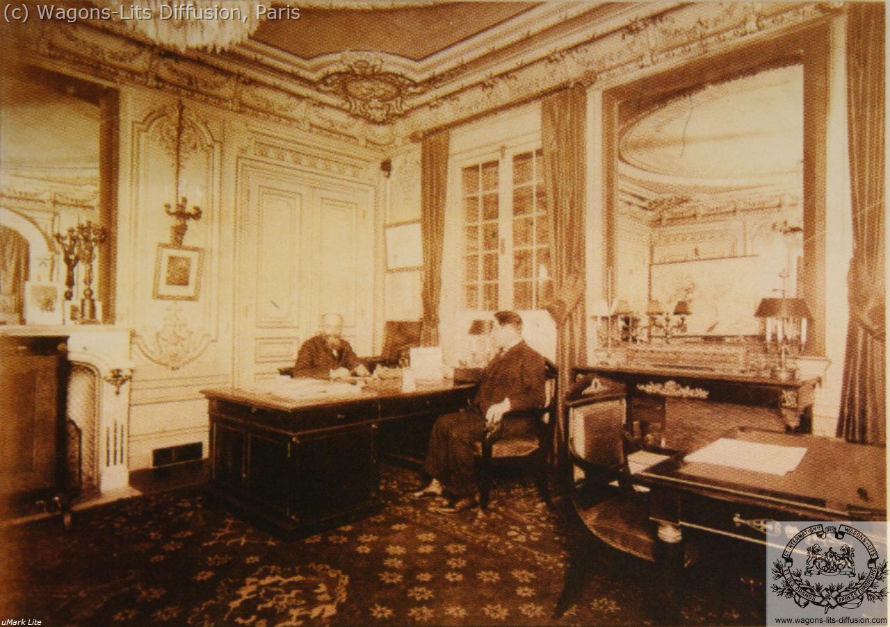 WL Nagelmackers dans son bureau parisien