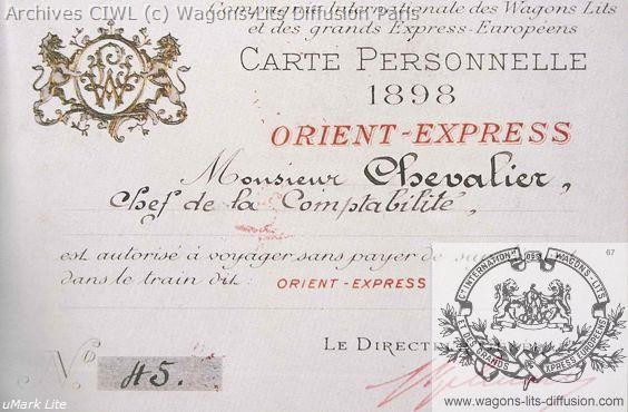 Wl permis de circulation billet ciwl 1898