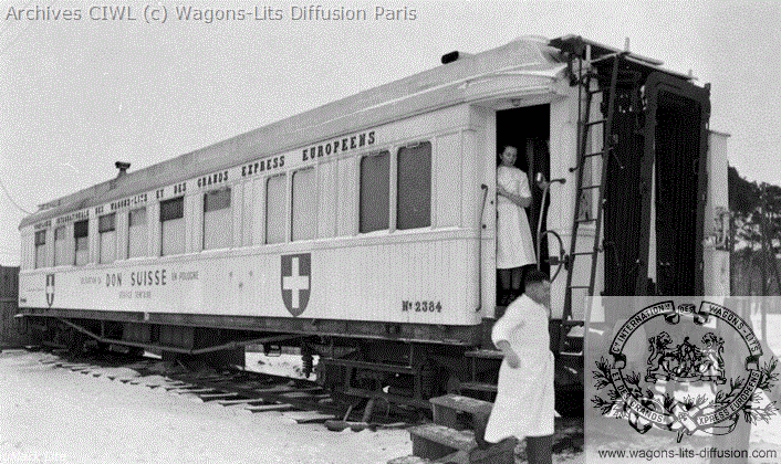 Wl voiture hopital suisse n 2384 vers 1947