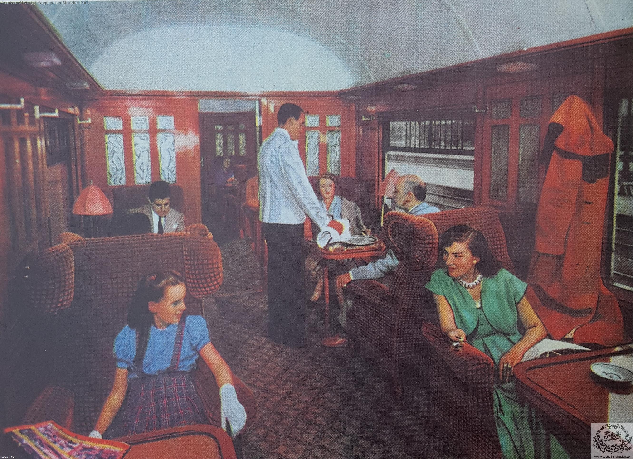 Wl voiture pullman pub 1950