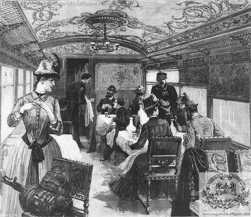 Wl voiture restaurant orient express 1890