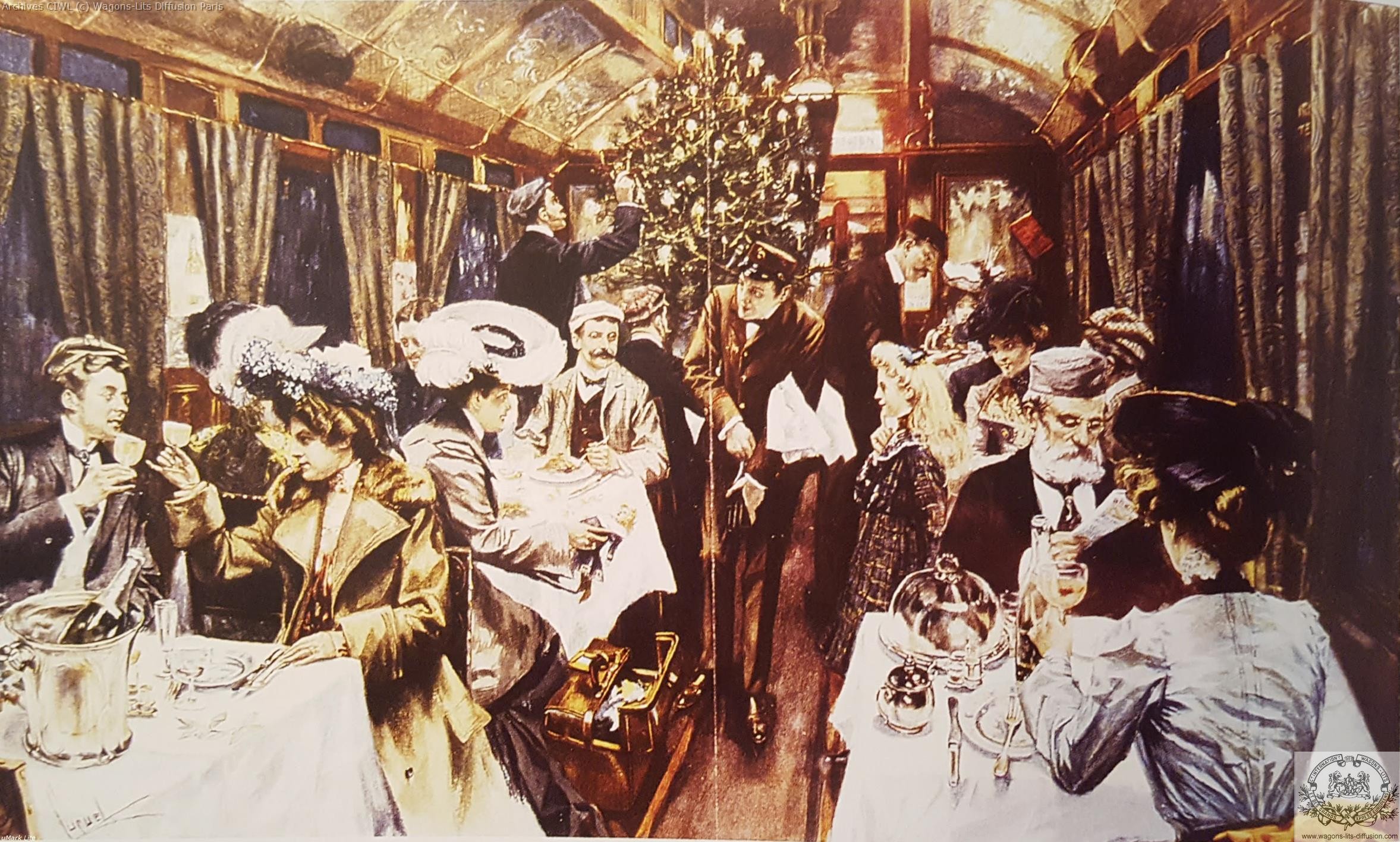 Wl voiture restaurant orient express 1905