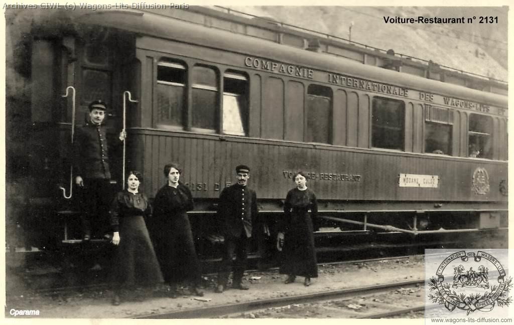 Wl voiture restaurant teck 2131 en 1911